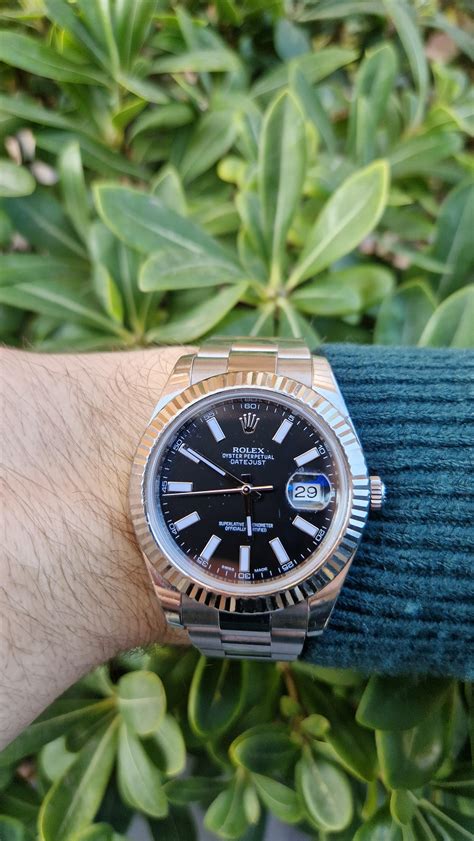 rolex datejust ii wrist shot|rolex datejust 36mm on wrist.